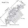 Hapibuy Crystal Wedding Hair Comb Bridal Hair Comb Pearl Wedding