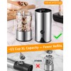 Rechargeable Electric Salt and Pepper Grinder Set - Extra Large