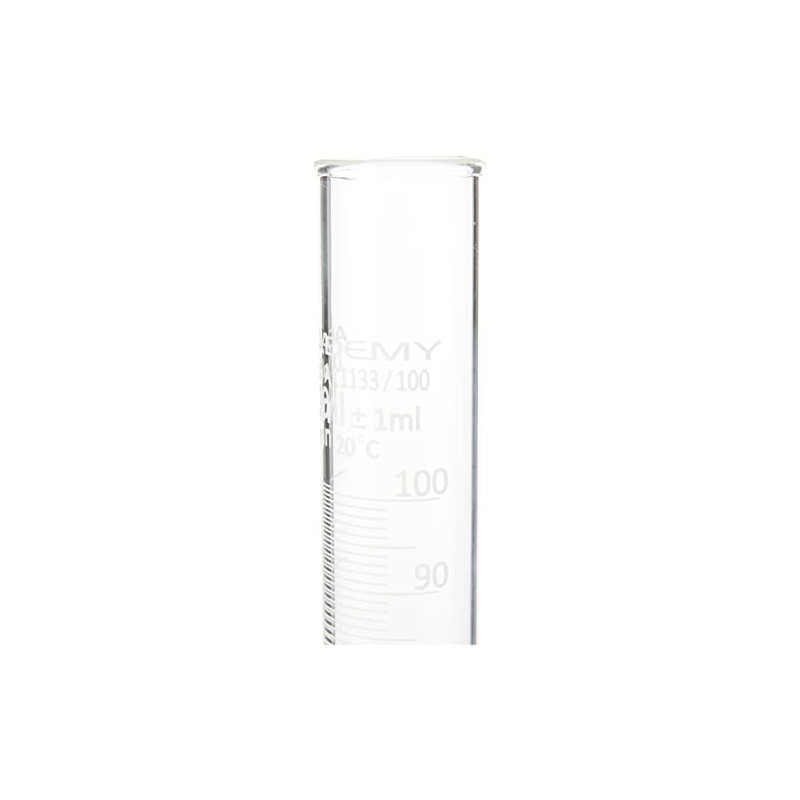 GLASS MEASURING CYLINDER (GRADUATED BOROSILICATE GLASS) 100ML