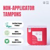 Rose Organic Tampons - Super, Non Applicator, 100% Organic Cotton