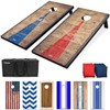 GoSports 4 x 2 ft Rustic Design Cornhole Game Set