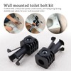 ZORZA 1Set Universal Wall Hung Toilet Fixing Bolts Kit Plastic