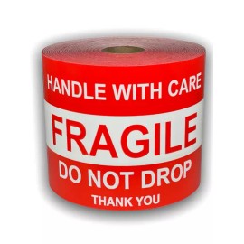 Labels and More 4x6 Fragile Do Not Drop Thank You Labels Shipping Pallet Adhesive Stickers 250Ct