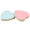 GTHER Heart Shaped Sticky Notes, Colored Sticky Notes Pink Red