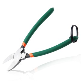 LEONTOOL Wire Cutters 8 Inches Precision Flush Cut Pliers with Longer Flush Cutting Edge, Spring Loaded Diagonal Cutting Pliers Side Cutter Pliers for Crafts, Jewelry, Florals, Electrical Wires