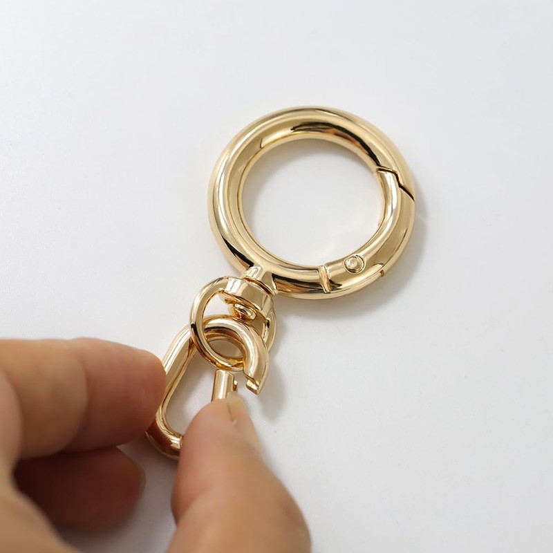 [FUSSED] 2pcs Key Ring, Backpack Buckle, Spring Gate O-Ring Round