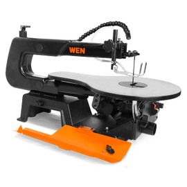 WEN Variable Speed Scroll Saw, 16-Inch with Work Light and Easy Access Blade Changes (3923)