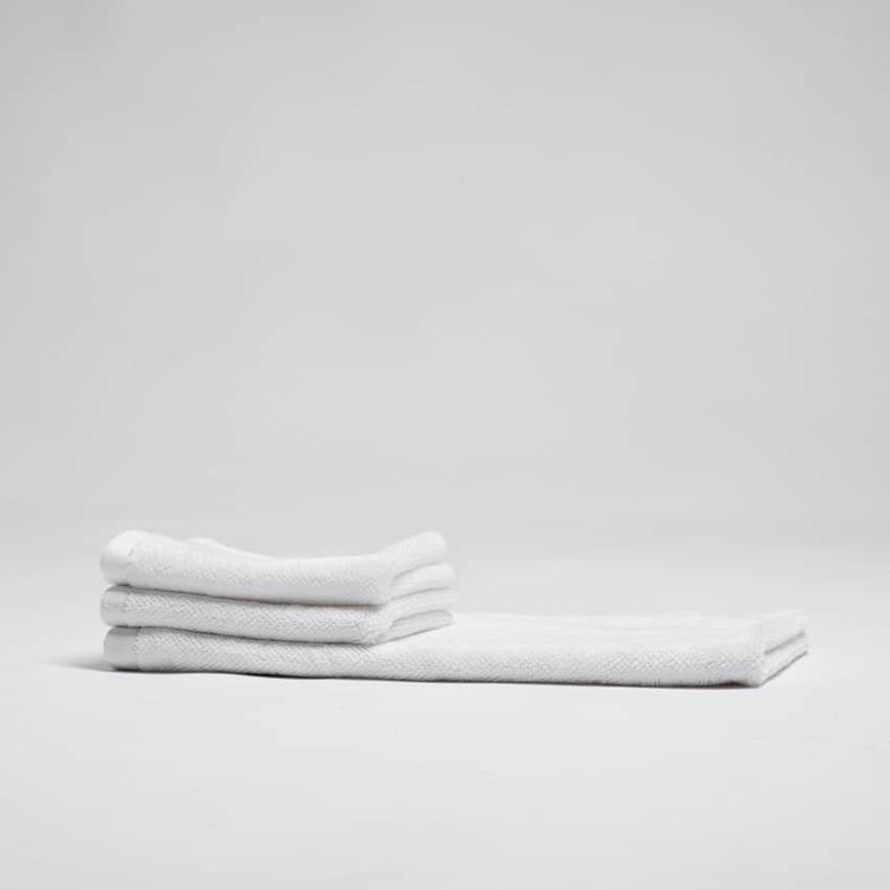 EcoLinen Organic Cotton Bath Towel, SPA Bath Towel / White