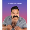 City Costume Wigs Professional Brown Human Hair Chest Hair