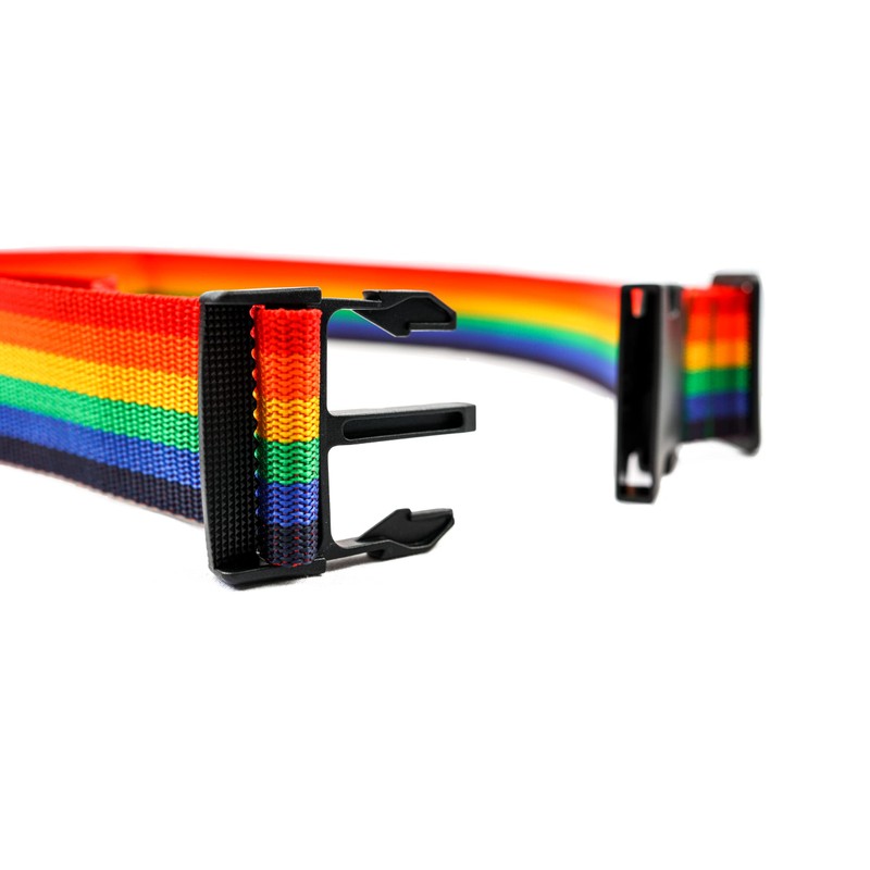 6ft Long Luggage Strap - Rainbow