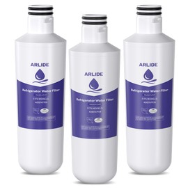 Arlide Water Filter Replacement for LT1000P ADQ747935, MDJ64844601, LMXS28626D, LT1000PC, LT-1000PC Kenmore 46-9980, 469981(3 Packs)
