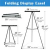 Falling in Art Aluminum Flip Chart Display Easel Stand with