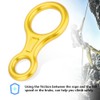 35KN Figure 8 Word Rope Descender Rappel Ring Rock Climbing