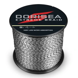 Dorisea Extreme Braid 100% Pe Multi-Color(Black&White) Braided Fishing Line 109Yards-2187Yards 6-550Lb Test Fishing Wire Fishing String Incredible Superline (1500m/1640Yards 30lb/0.26mm)