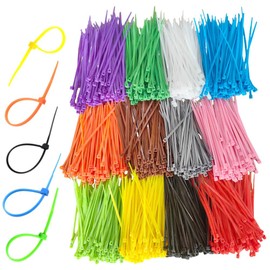 1200 bridas pequeñas con cierre, bridas de colores de 4 pulgadas, de nailon autobloqueable, de plástico, 12 colores, para el hogar, oficina, jardín, c