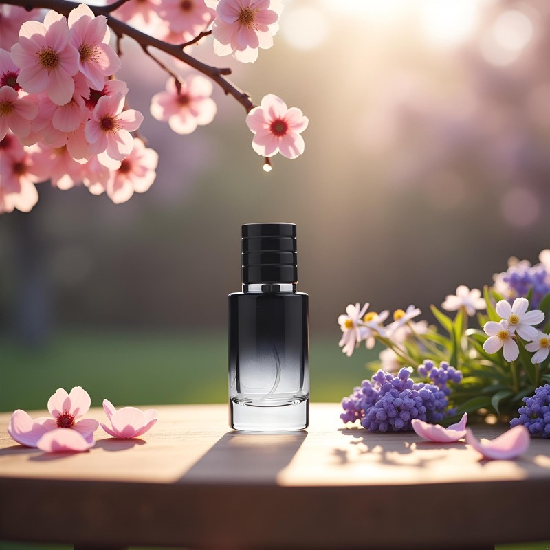Black Perfume Atomizer Portable High-Grade Glass Spray 30ml Refillable Small