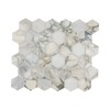 MSI Coronado Honed Hexagon Marble Mosaic Tile for Bathroom, Kitchen