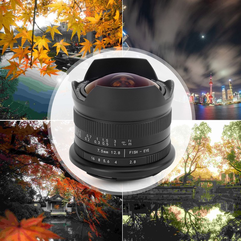 7Artisans 7.5mm F2.8 II Manual Focus Fisheye Lens for Sony