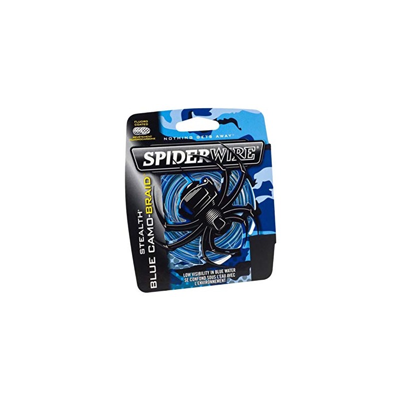 Spiderwire SS100BC-500 stealth Fishing Bait, 500 yd, Blue Camo