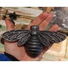 Solid Brass Bee Door Knocker,6.3 Inches Wide,3.5 inches Tall (Black