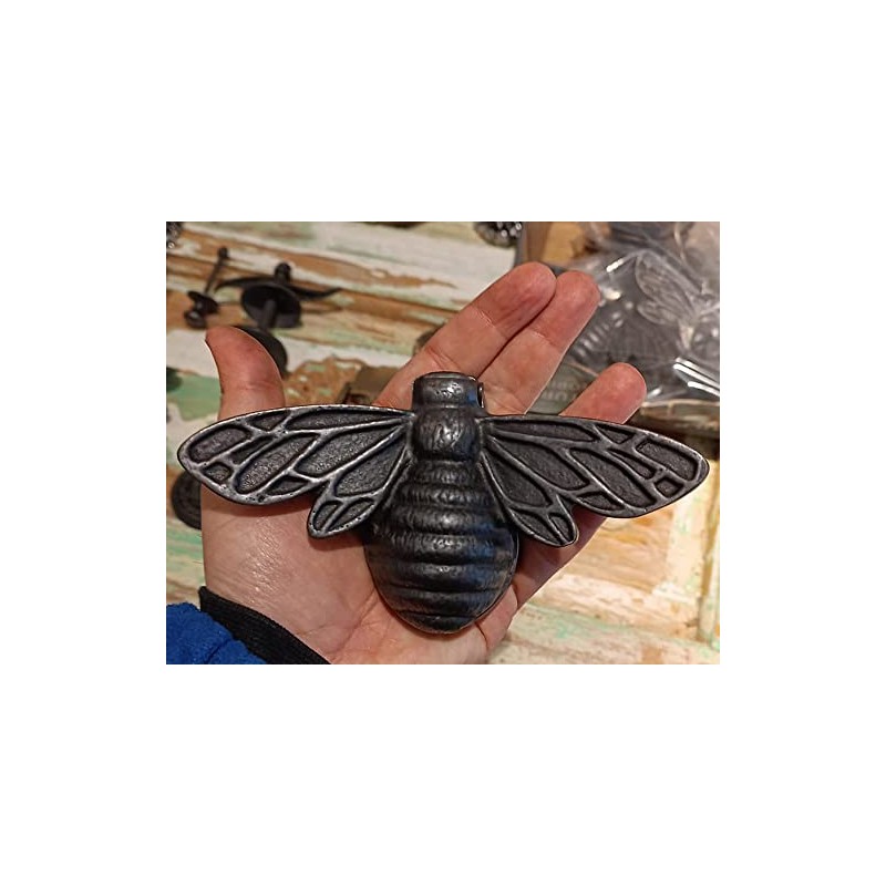 Solid Brass Bee Door Knocker,6.3 Inches Wide,3.5 inches Tall (Black