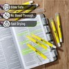 Mr. Pen- No Bleed Gel Bible Highlighters, Yellow, Pack of