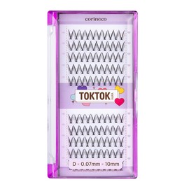 Toktokhara Checked Eyelashes 100pcs (Choose 1 of 3 types) / 톡톡하라 체크 속눈썹 100pcs(3종 택1)