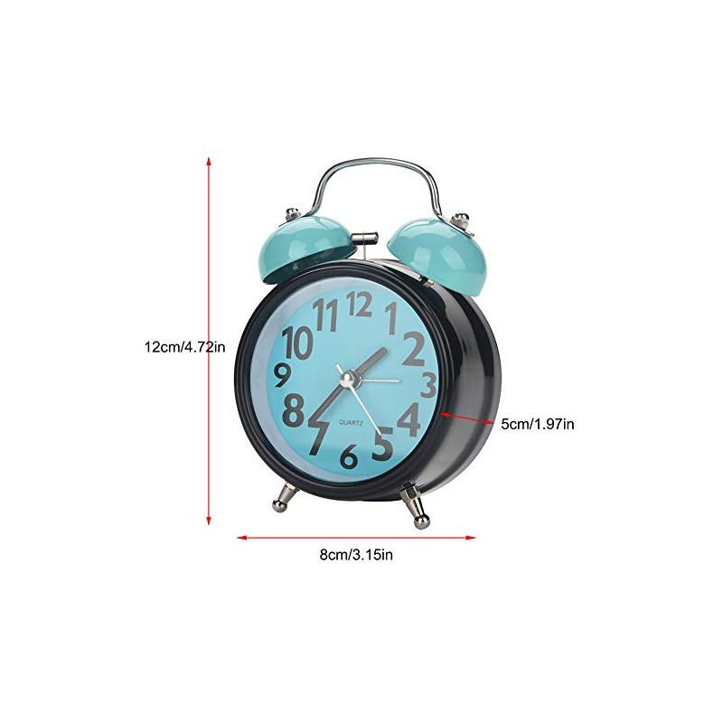 Alarm Clock, Double Bell Ultra Silent Sunrise Alarm Clock for