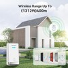 TECKNET Plug Through Wireless Doorbell with AC/USB Sockets, IP65 Waterproof