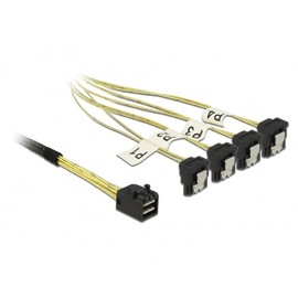 DeLOCK 85684 1 x Mini SAS HD SFF-8643 4 x SATA 7 pin Black - Yellow