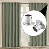 Jiozermi Stainless Steel Curtain Rod Holders, 4 Packs 1 1/4"