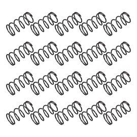 sourcing map Compression Spring Steel Coil Spring Steel Spring Steel Spring 1.2 mm Cable Diameter 15 mm External Length 30 mm Free Length Black Pack of 20