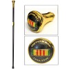 Walking Cane with Vietnam War Ribbon Design on The Handle,