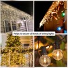 120PCS Weatherproof Outdoor Light Clips - Mini Plastic Gutter Hanging