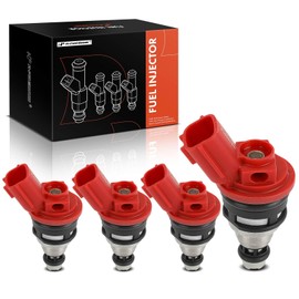 A-Premium Set of 4 Fuel Injectors Compatible with Nissan Altima 1993-1999 2.4L, Sentra 1994/1998-1999 2.0L, 200SX 1995-1998, 240SX 1991-1998 & Infiniti G20 1995-1996/1999, Replace# 1660053F00