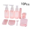 Minkissy 20 Pcs Shampoo Lotion Travel Bottles Portable Plastic Containers
