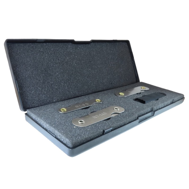 FregocS TRG3S Radius Gauge, Radius Measurement, Convenient 3-Piece Set, 48