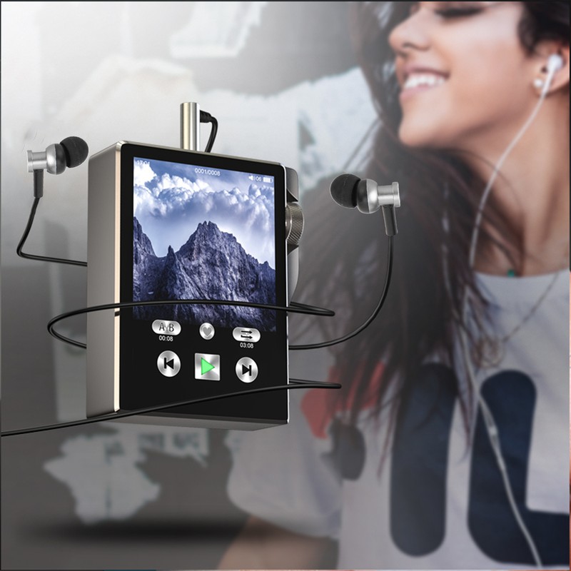 MP3 Player 2.4in Full Touch Screen HiFi Lossless Portable Music