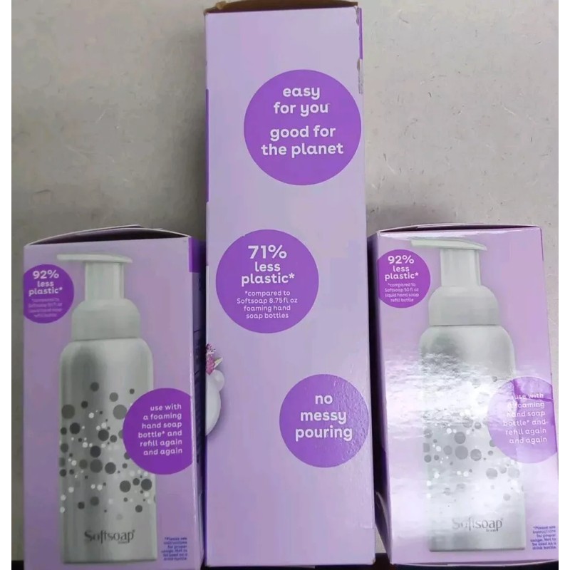 Softsoap Foaming HandSoap Starter Kit w/ Aluminum Bottle Pump 8