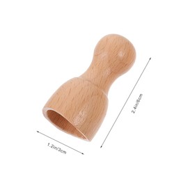 SAFIGLE Handheld Wooden Massage Cup Durable Beech Tool for Facial Cupping Body Muscle Relaxation Ergonomic Design for Men Women Lightweight Portable Scar Massage Tool