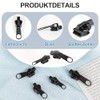 Zip Repair Set Replacement, 3 Sizes Removable Zip Replacement Zip