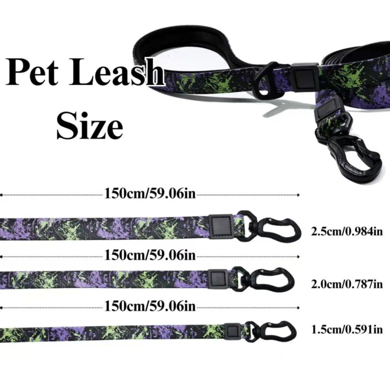 Waterproof Luxury Dog Collar and Leash Set, Heavy-Duty Luxury Pet