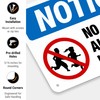 No Children Allowed in This Area, OSHA Sign, 10x7 Inches,