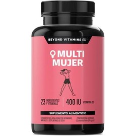 Multivitamínico para Mujer con 24 Ingredientes y Vitaminas  Suplemento de Vitaminas para Mujer con Vitamina D3, Vitamina E, Biotina  Suplemento