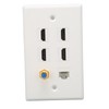 Wall Plate 6 Ports HD Multimedia Interface CAT6 TV F