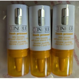 Clinique 3x Clinique Fresh Pressed Daily booster with pure Vitamin C 10% 0.29oz/8.5ml ea