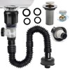 Bathroom Sink Drain kit Black,That can be Used with or