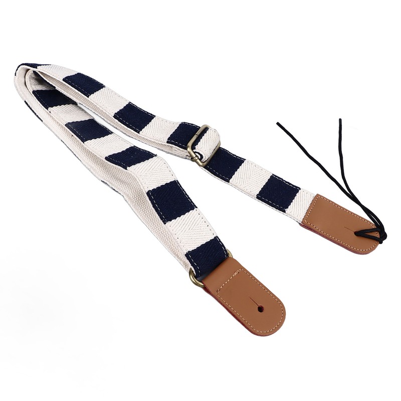 Ukulele Strap Thicken for Shoulder Cotton Plaid Adjustable Length String