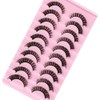 Eyelashes Russian Strip Lashes Natural Fluffy Wispy D Curly Effect