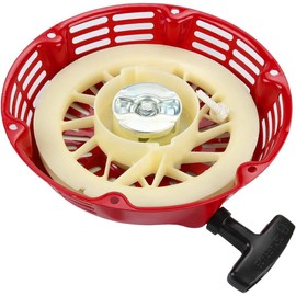 MEEIHUI GX390 Pull Start Starter Recoil Cover for Honda GX340 GX390 GX420 GX610 GX620 11HP 13HP Generator Replaces 28400-ZE3-W01ZA Pull Cord Rope (Red)